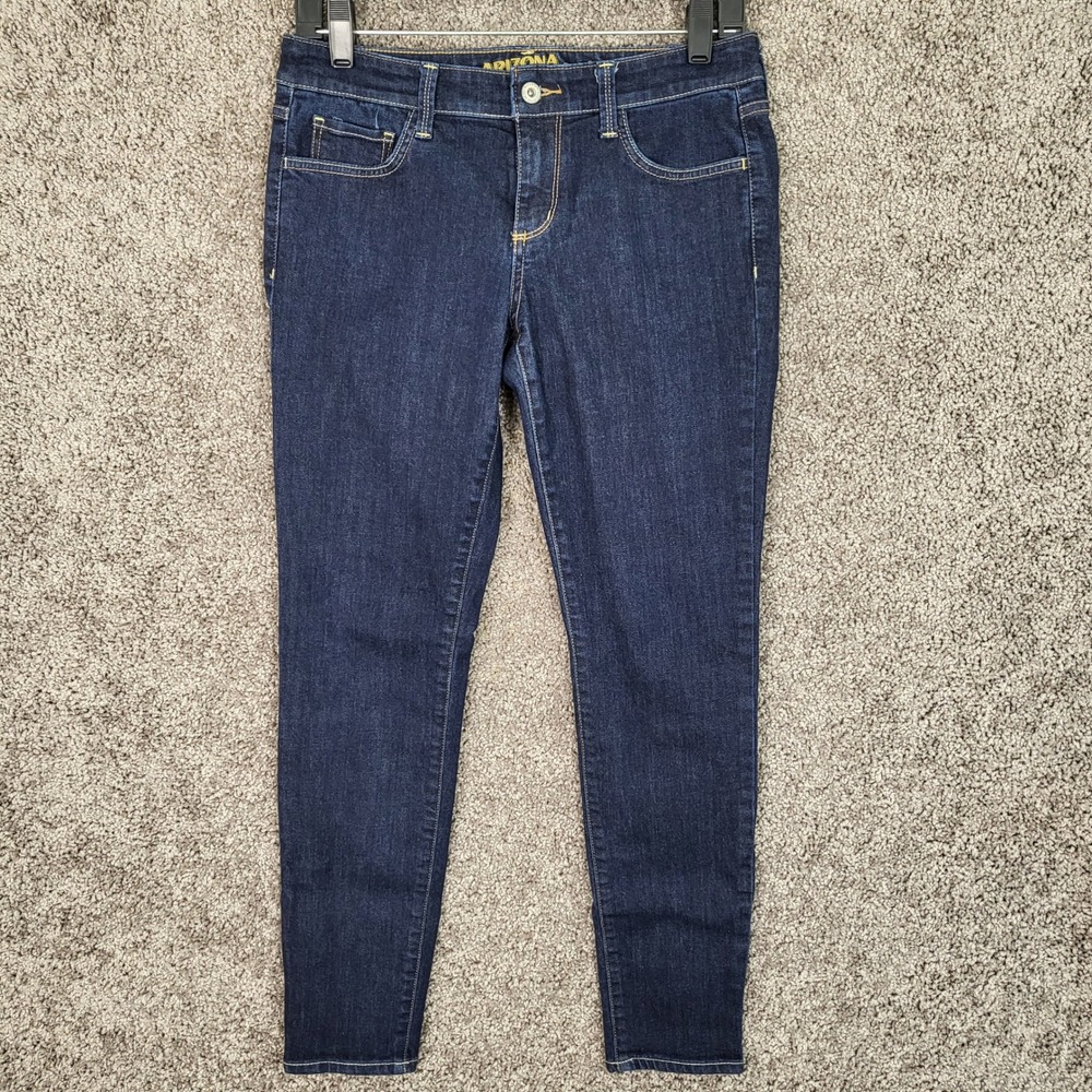 Arizona Jean Co Women's Size 7 Average Super Skinny Dark Wash Jeans Pants